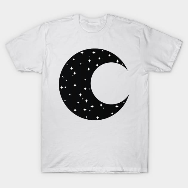 MOON WITH STARS T-Shirt by RENAN1989